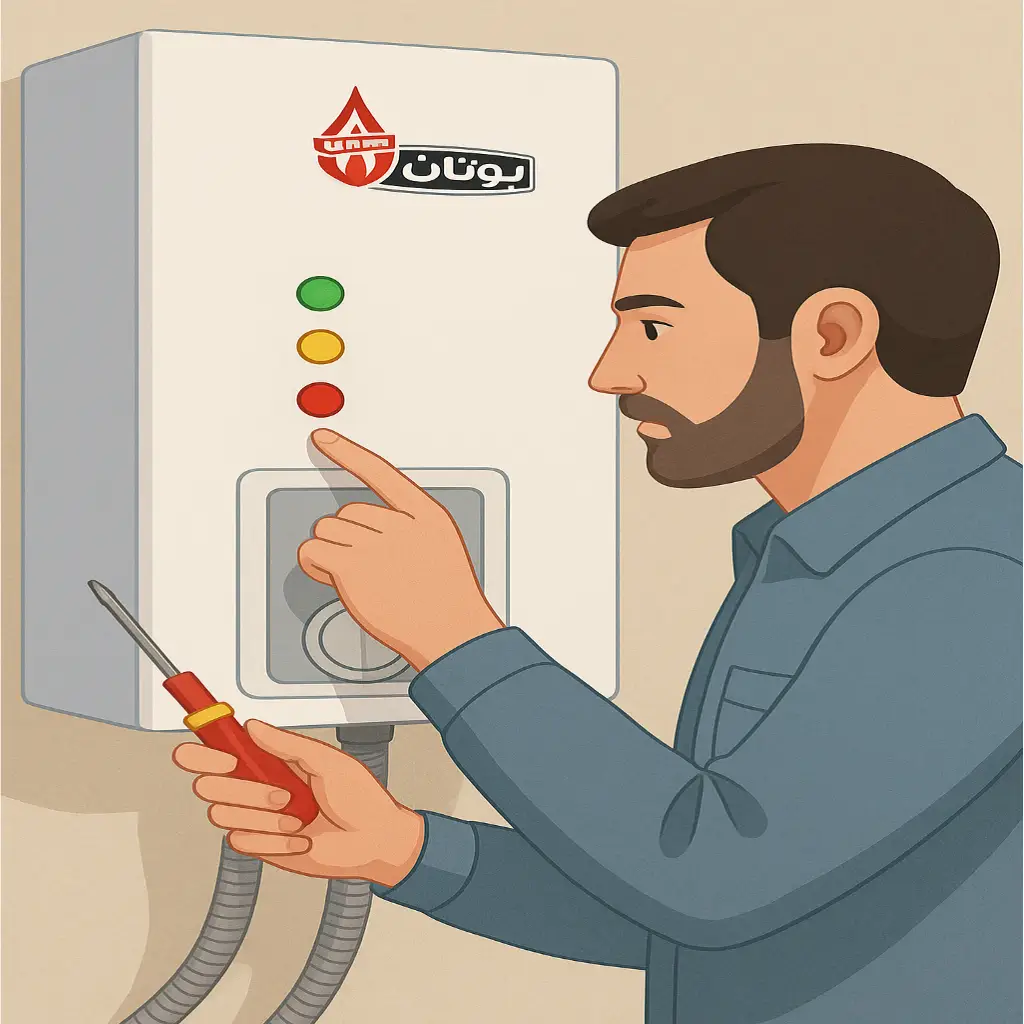 دلایل روشن شدن چراغ_های سبز، زرد و قرمز در ارورهای پکیج بوتان